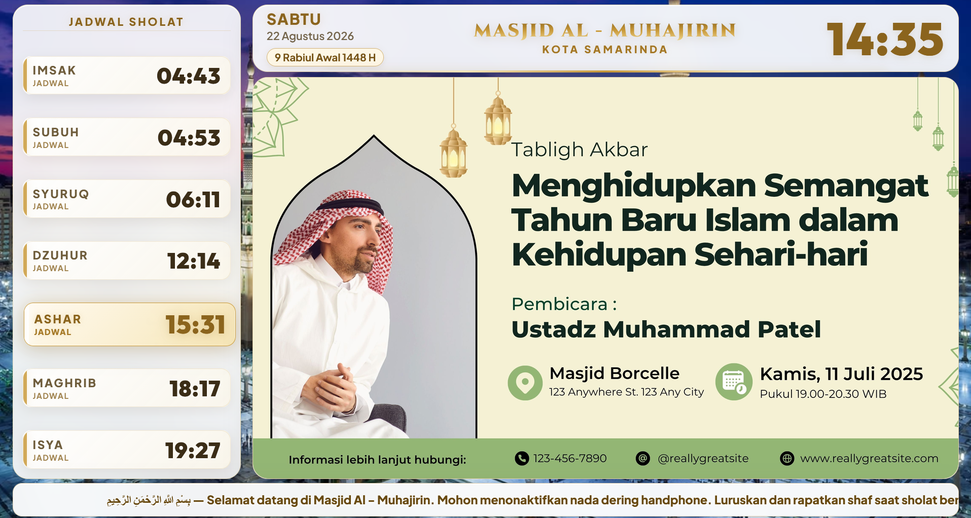 Materi dakwah dan informasi kajian Alf Azan TV